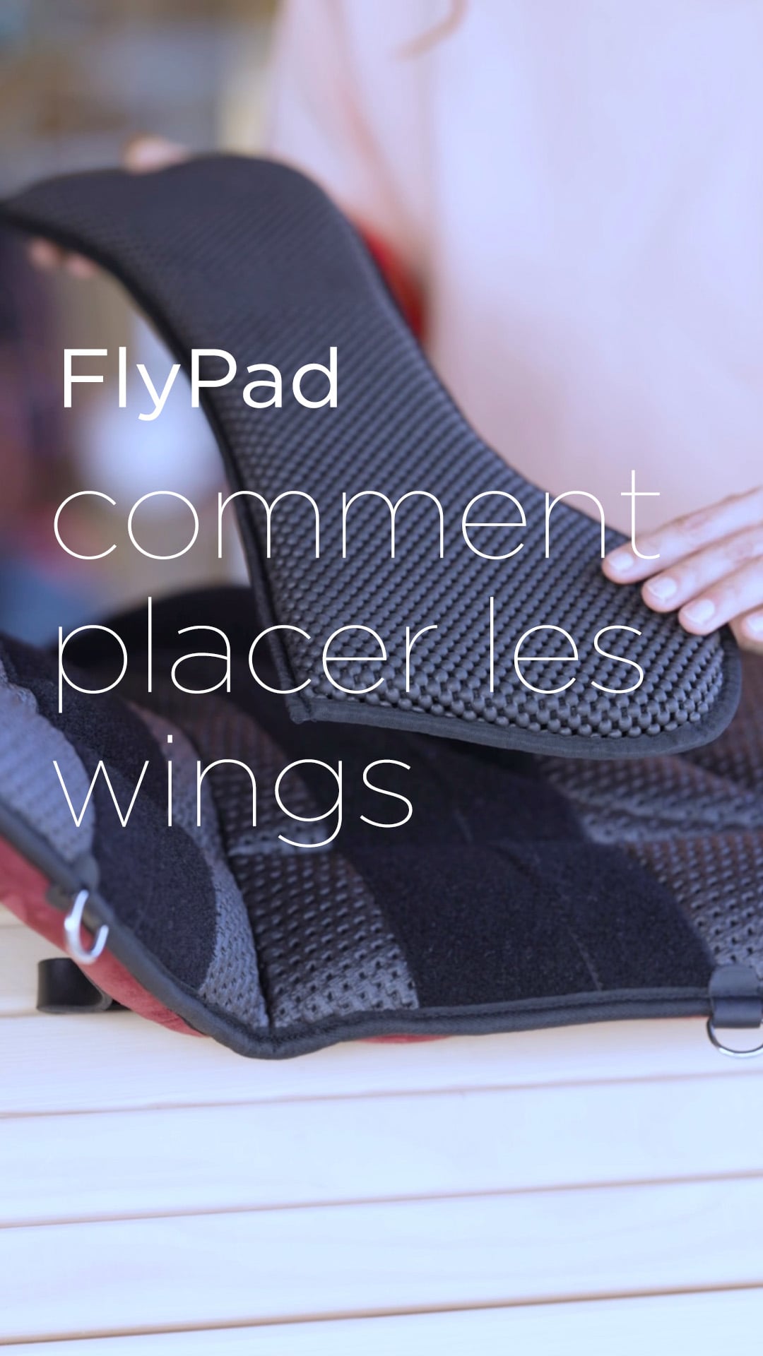 FlyPad® cheval – tapis de monte à cru avec gouttière dorsale