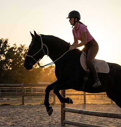 FlyPad® Poney - Tapis de monte à cru avec gouttière dorsale 1